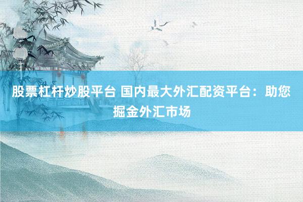 股票杠杆炒股平台 国内最大外汇配资平台：助您掘金外汇市场