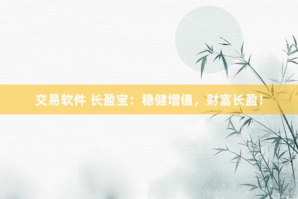 交易软件 长盈宝：稳健增值，财富长盈！