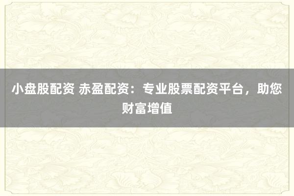 小盘股配资 赤盈配资：专业股票配资平台，助您财富增值